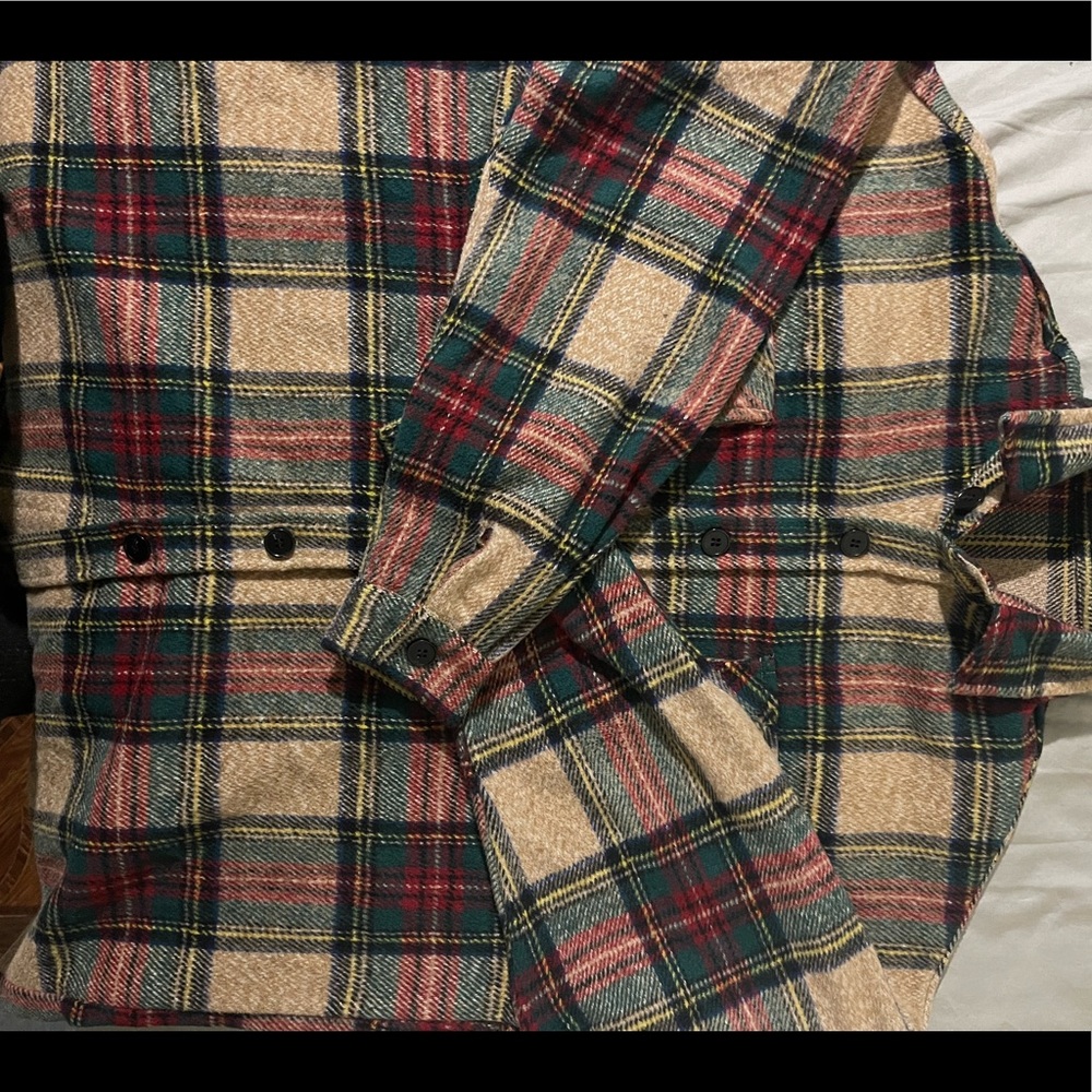 Wool button down shirt